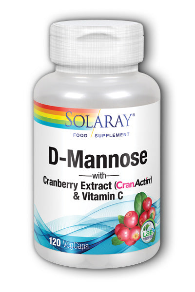 D-Mannose with Cranberry Extract (CranActin) & Vitamin C 120's - Dennis the Chemist