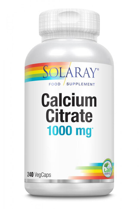 Solaray Calcium Citrate 1000mg 240's - Dennis the Chemist