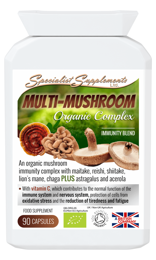 Specialist Supplements Multi-Mushroom Organic Complex 90's - Dennis the Chemist