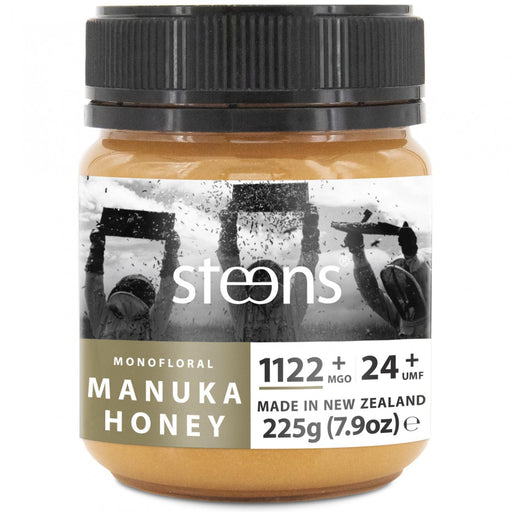Steens Monofloral Manuka Honey 1122+ MGO 24+ UMF 225g - Dennis the Chemist