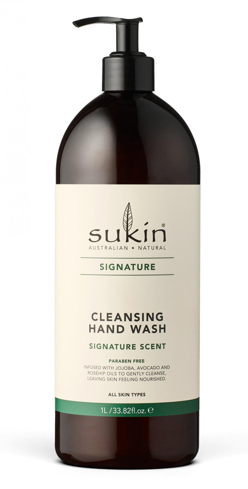 Sukin Signature Cleansing Hand Wash 1ltr - Dennis the Chemist
