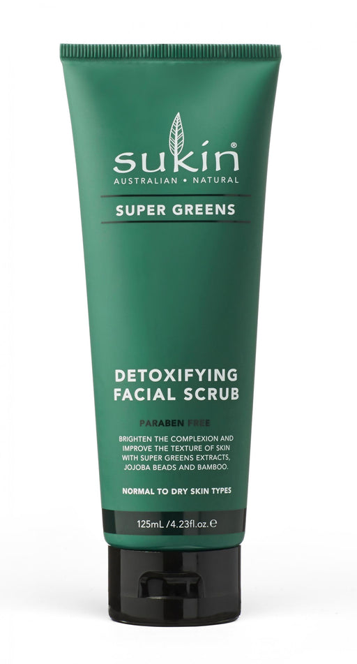 Sukin Super Greens Detoxifying Facial Scrub 125ml - Dennis the Chemist