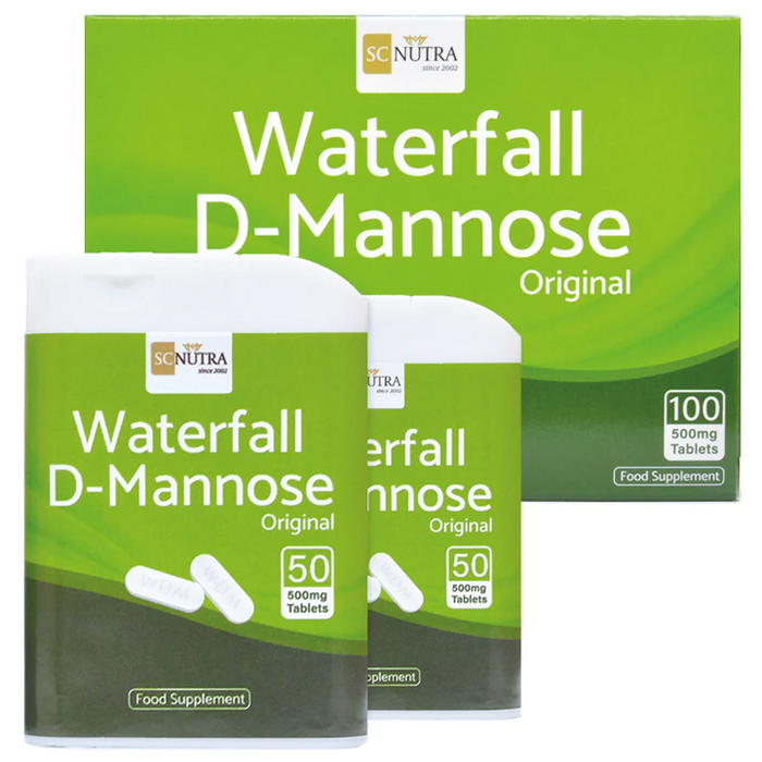 Sweet Cures Waterfall D-Mannose Original 500mg 100's - Dennis the Chemist