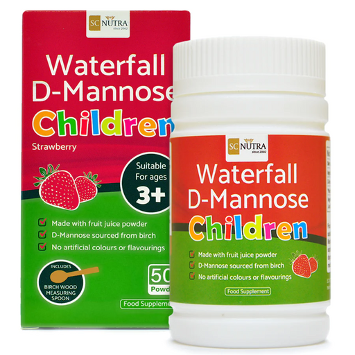 Sweet Cures Waterfall D-Mannose Children Strawberry 50g - Dennis the Chemist