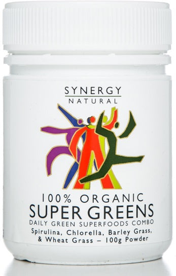 Synergy Natural Super Greens (100% Organic) 100g - Dennis the Chemist