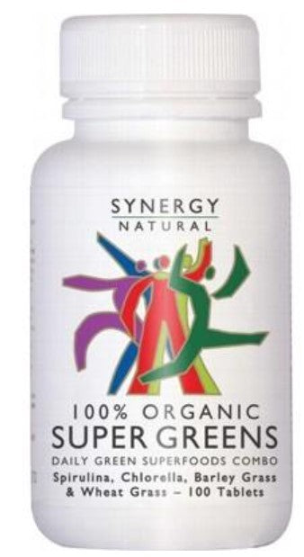 Synergy Natural Super Greens (100% Organic) 100's - Dennis the Chemist