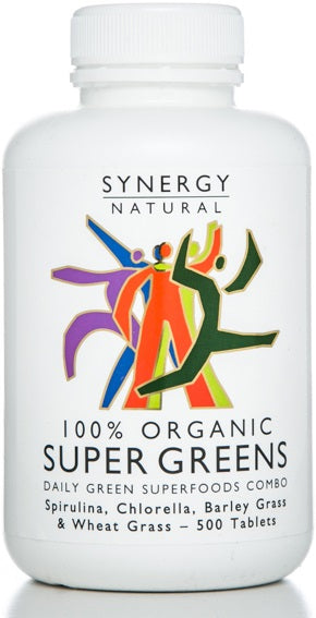 Synergy Natural Super Greens (100% Organic) 500's - Dennis the Chemist