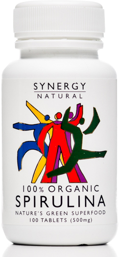 Synergy Natural Spirulina 500mg (100% Organic) 100's - Dennis the Chemist