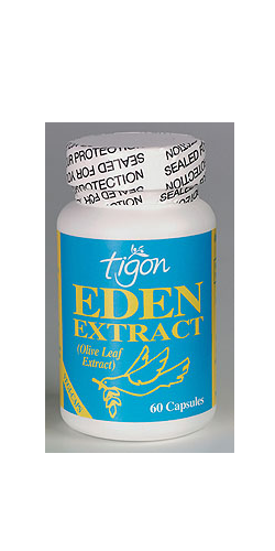Tigon Eden Extract Olive Leaf Extract 500mg 60's - Dennis the Chemist