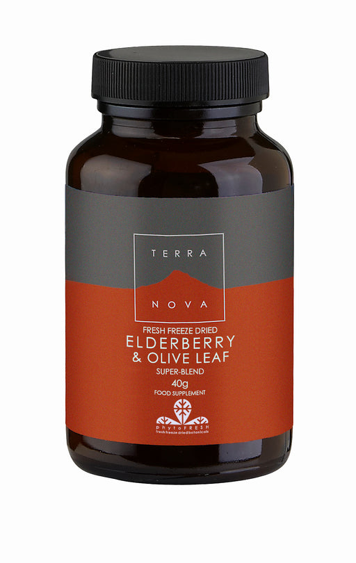 Terranova Elderberry and Olive Leaf Super-Blend 40g - Dennis the Chemist