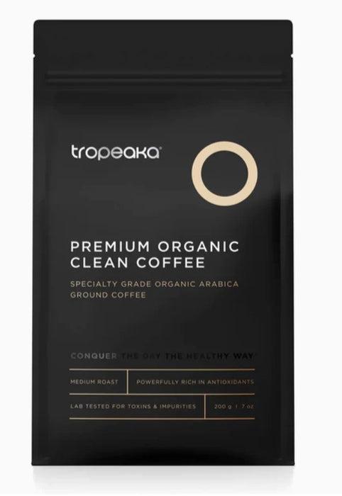 Tropeaka Premium Organic Clean Coffee (Ground) 200g - Dennis the Chemist