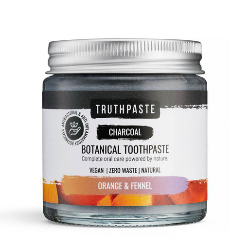 Truthpaste Charcoal Botanical Toothpaste Orange & Fennel 100ml - Dennis the Chemist