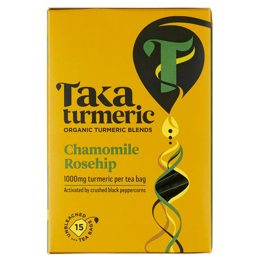 Taka Turmeric Chamomile Rosehip Teabags 15's - Dennis the Chemist