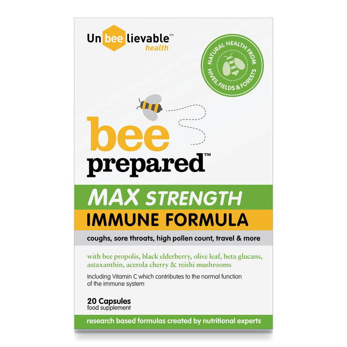 Unbeelievable bee prepared MAX Strength Immune Formula 20's - Dennis the Chemist
