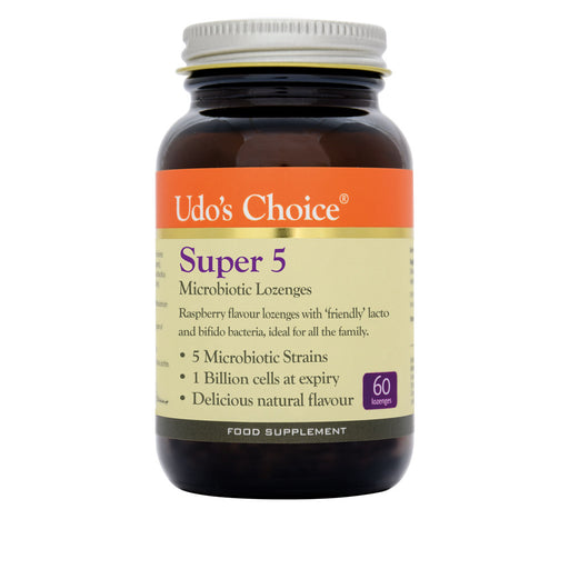 Udo's Choice Super 5 Microbiotic Lozenges 60's - Dennis the Chemist
