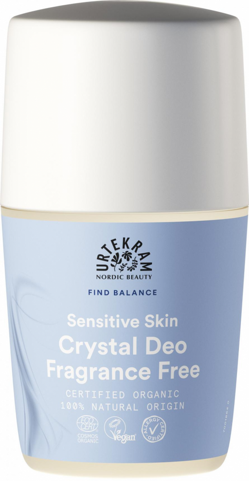 Urtekram Sensitive Skin Crystal Deo Fragrance Free 50ml - Dennis the Chemist