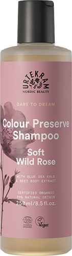 Urtekram Colour Preserve Shampoo Soft Wild Rose 250ml - Dennis the Chemist