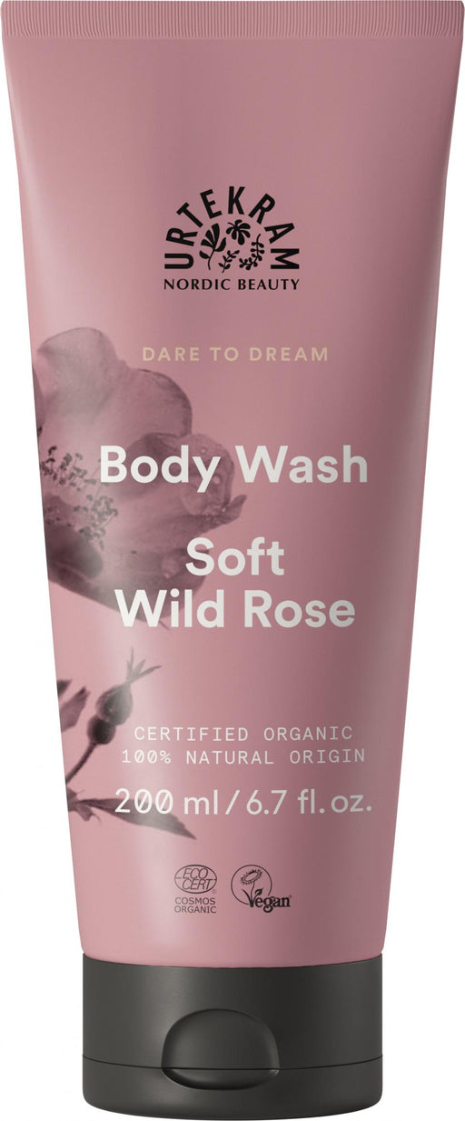 Urtekram Body Wash Soft Wild Rose 200ml - Dennis the Chemist