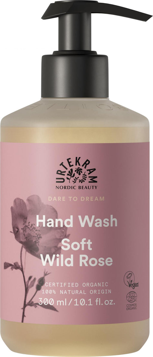 Urtekram Hand Wash Soft Wild Rose 300ml - Dennis the Chemist