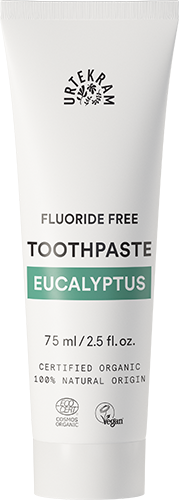 Urtekram Toothpaste Eucalyptus (Fluoride Free) 75ml - Dennis the Chemist