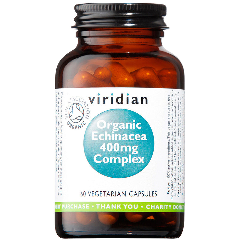 Organic Echinacea Complex 400mg 60's - Dennis the Chemist