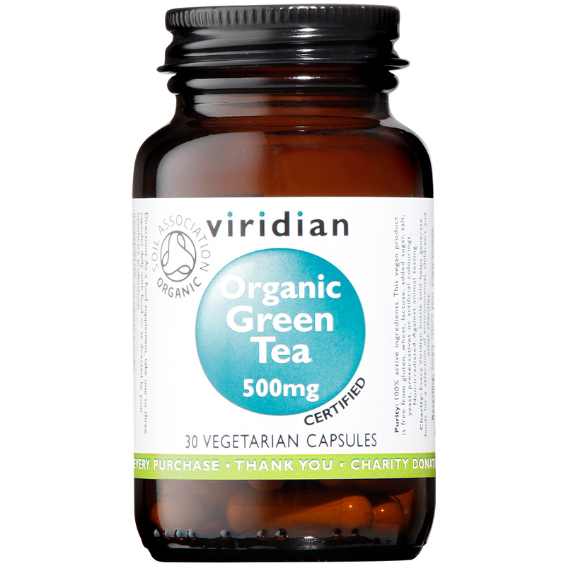 Organic Green Tea 500mg 30's - Dennis the Chemist