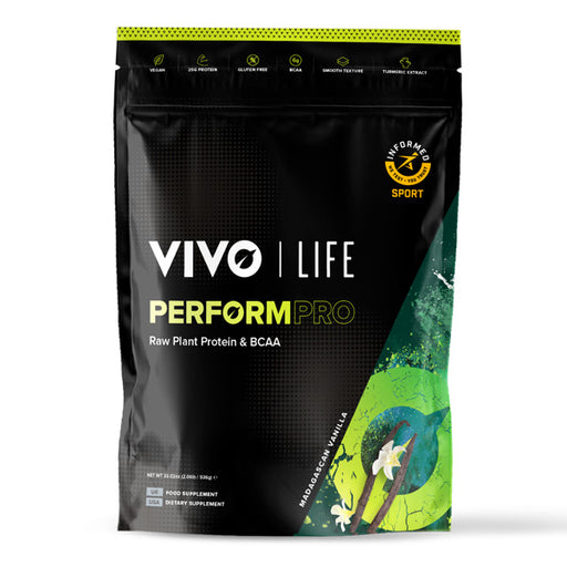 Vivo Life Perform Pro Raw Plant Protein & BCAA Madagascan Vanilla 936g - Dennis the Chemist
