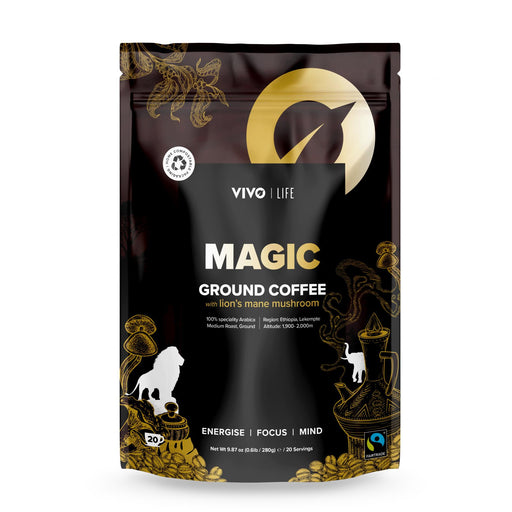 Vivo Life Magic Ground Coffee with Lion's Mane Mushroom 280g - Dennis the Chemist