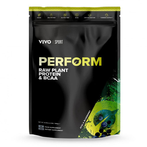 Vivo Life Perform Raw Plant Protein & BCAA Acai & Blueberry 988g - Dennis the Chemist