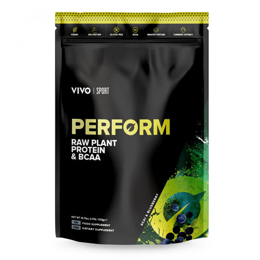 Vivo Life Perform Raw Plant Protein & BCAA Acai & Blueberry 532g - Dennis the Chemist
