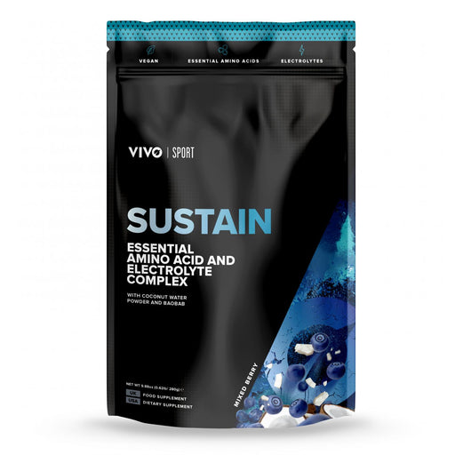 Vivo Life Sustain Essential Amino Acid and Electrolyte Complex Mixed Berry 280g - Dennis the Chemist