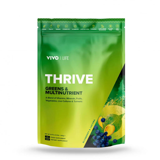 Vivo Life Thrive Greens & Multinutrient Blueberry & Lucuma 240g - Dennis the Chemist
