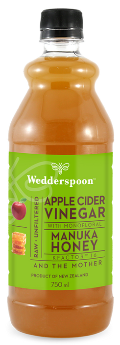 Wedderspoon Apple Cider Vinegar with Manuka Honey 750ml - Dennis the Chemist