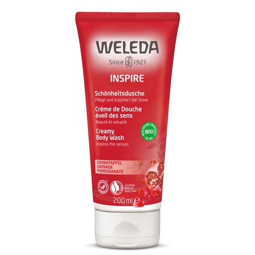 Weleda Inspire Creamy Body Wash Pomegranate 200ml - Dennis the Chemist