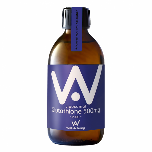 Well.Actually. Liposomal Glutathione 500mg PURE Unflavoured 300ml - Dennis the Chemist