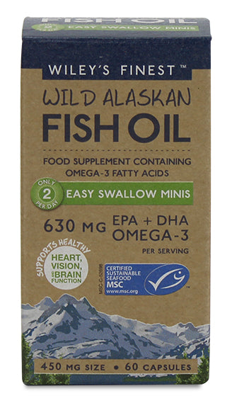 Wiley's Finest Wild Alaskan Fish Oil Easy Swallow Minis  60's - Dennis the Chemist