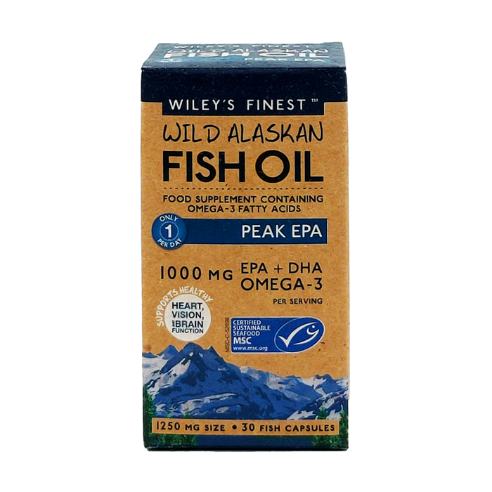 Wiley's Finest Wild Alaskan Fish Oil Peak EPA 1000mg 30's - Dennis the Chemist