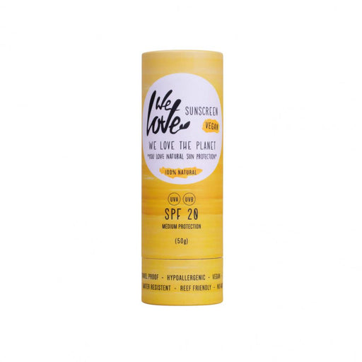 We Love the Planet 100% Natural Sunscreen SPF20 50g (Stick) - Dennis the Chemist