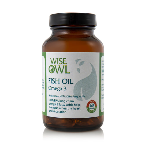 Wise Owl Fish Oil Omega 3 60's - Dennis the Chemist
